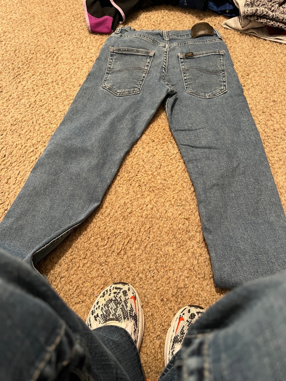 Boys Lee size 10 Light Blue Denim Jeans - Classic Straight Fit
